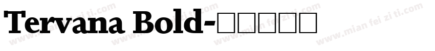 Tervana Bold字体转换